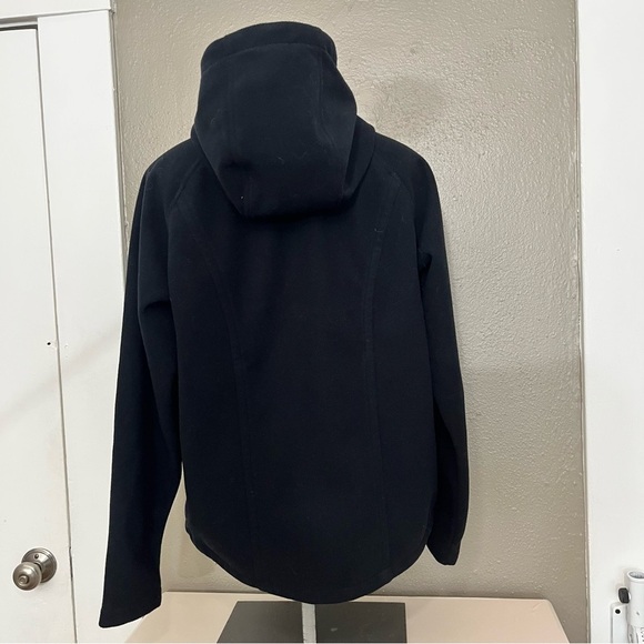 Cabela’s Black Softshell Hooded Jacket Women’s M Fleece Lined Outdoor Coat 1 - Picture 4 of 14